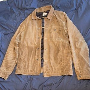 Flint & Tinder Flannel-Lined Waxed Trucker Jacket